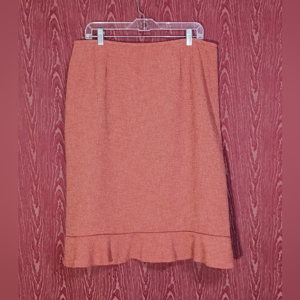 Kasper 2 Piece Orange Collared Button Long Sleeve… - image 5